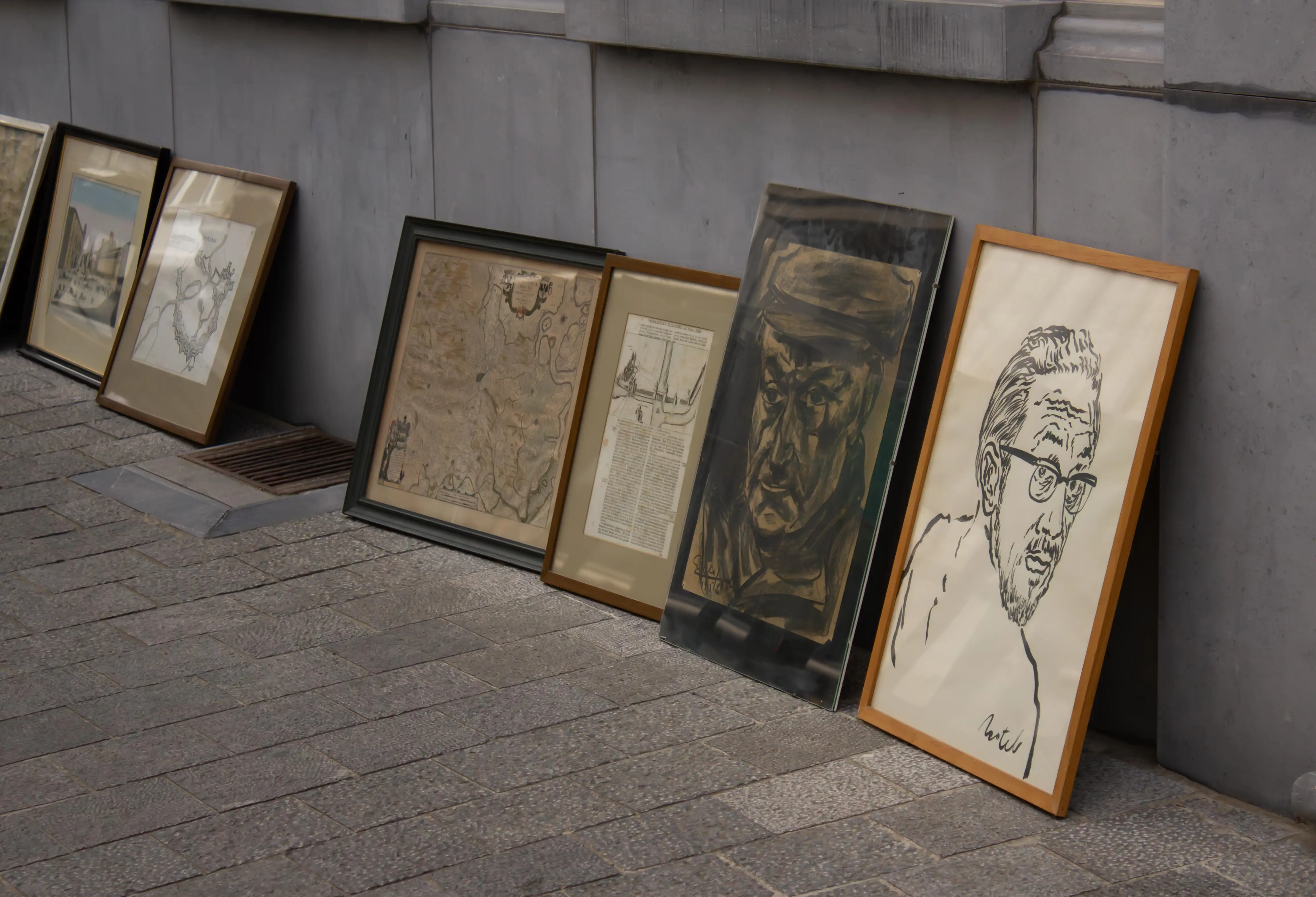 Foto van een kunstwerk in een frame